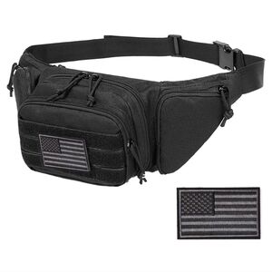NEW Military Grade Concealed Carry Fanny Pack One Size. Patch Sewn Flag